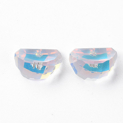 Electroplated Glass Charms EGLA-N006-014A-1
