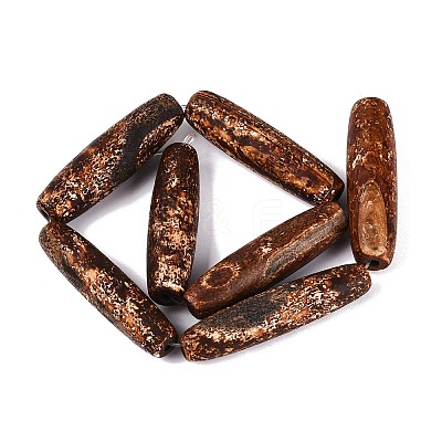 Natural Tree Bark Agate Beads Strands G-Q606-81-1