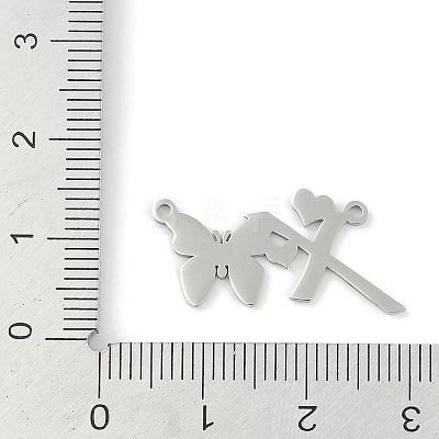 Non-Tarnish 304 Stainless Steel Pendants STAS-L279-002P-X-1