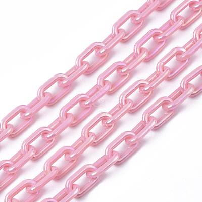 Acrylic Opaque Cable Chains PACR-N009-002G-1
