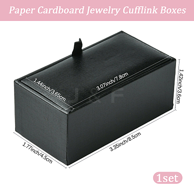 Paper Cardboard Jewelry Cufflink Boxes CON-WH20008-13C-1