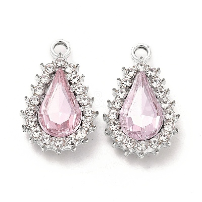Alloy Glass Pendants ALRI-C007-08P-03-1