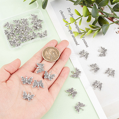 30Pcs Tibetan Style Alloy Connector Charms FIND-GA0002-66-1