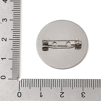 Brooch Cabochon Settings STAS-K254-05D-P-1