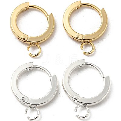16Pcs 2 Colors 201 Stainless Steel Huggie Hoop Earrings Findings STAS-BBC0008-39A-1