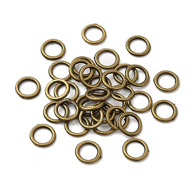 Alloy Soldered Closed Jump Rings KK-WH0052-05A-AB-1
