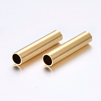 304 Stainless Steel Tube Beads STAS-O098-07G-05-1