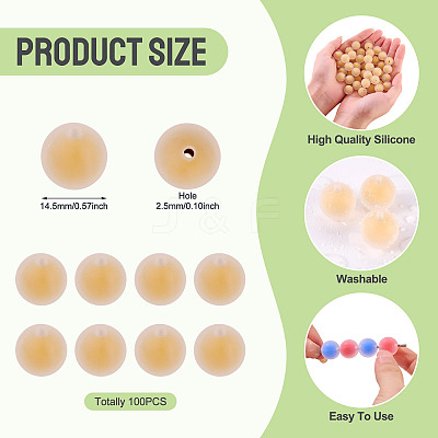 Silicone Beads SIL-TAC0013-16D-1
