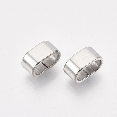Tarnish Resistant 304 Stainless Steel Slide Charms STAS-T045-46P-1
