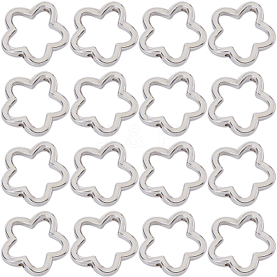 200Pcs CCB Plastic Bead Frames CCB-SC0001-19-1