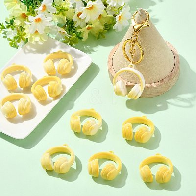 Two Tone Opaque Acrylic Pendants SACR-FZC0001-002F-1