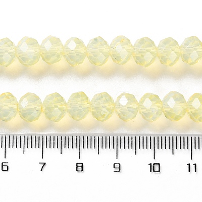 Baking Paint Transparent Glass Beads Strands DGLA-A034-J8MM-D06-1