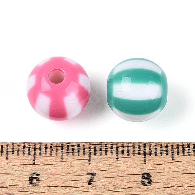 Opaque Acrylic Beads OACR-Q197-15-1