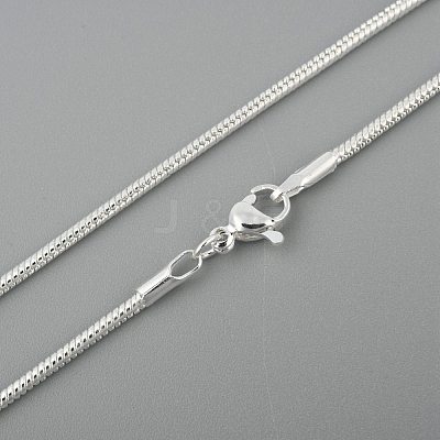 Brass Round Snake Chain Necklaces NJEW-BB10864-20-1