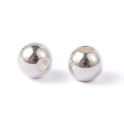 Round 202 Stainless Steel Beads STAS-O091-A-04S-1