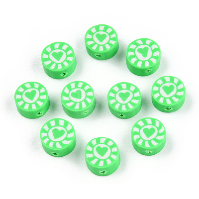 Handmade Polymer Clay Beads CLAY-T019-15E-1