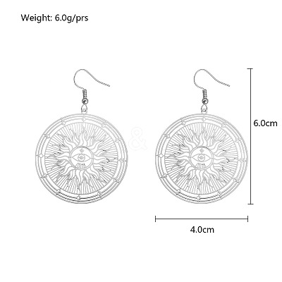Brass Dangle Earrings for Women WGDFDC0-01-1