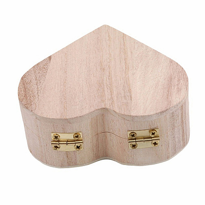 2Pcs Heart Wood Jewelry Storage Boxes OBOX-DJ0001-04-1