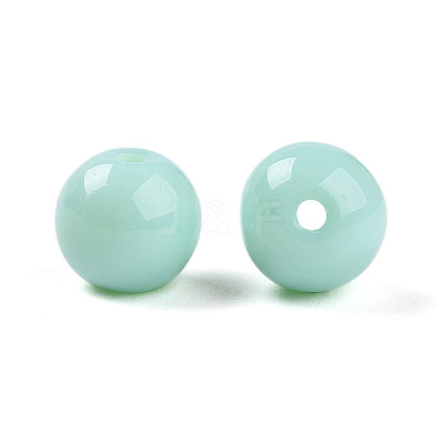 Opaque Solid Color Glass Beads GLAA-N007-8mm-A12-1