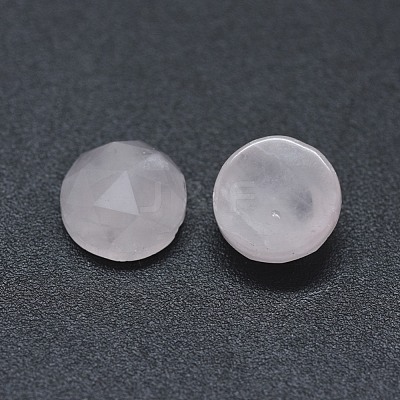 Natural Rose Quartz Cabochons G-G795-07-06-1