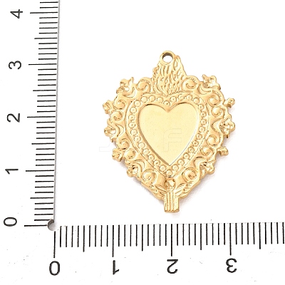 304 Stainless Steel Black Enamel Pendants STAS-G399-01G-1