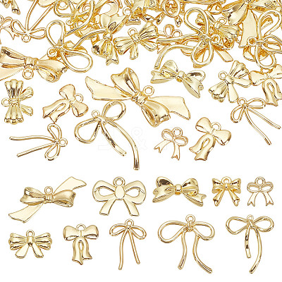 40Pcs 10 Styles Alloy Pendants FIND-HY0004-13-1