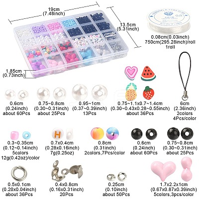 DIY Mobile Phone Strap Making Kit DIY-FS0005-15-1