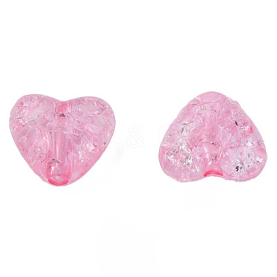 Transparent Crackle Acrylic Beads X-MACR-N006-14-A01-1
