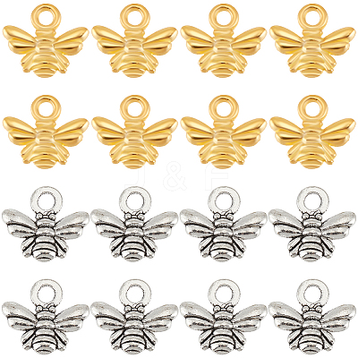 200Pcs 2 Styles Alloy Charms FIND-SC0013-98-1