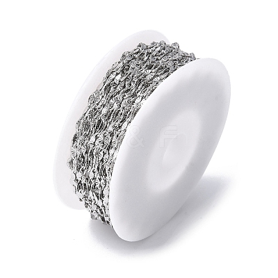304 Stainless Steel Textured Dapped Chains CHS-G041-01P-1