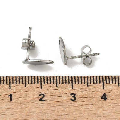 Non-Tarnish 304 Stainless Steel Stud Earring Findings STAS-R063-36-1