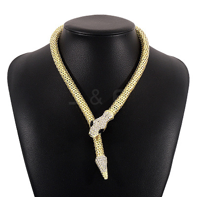 Alloy Popcorn Chain Necklaces LS-NJEW-Z020-01B-LG-1