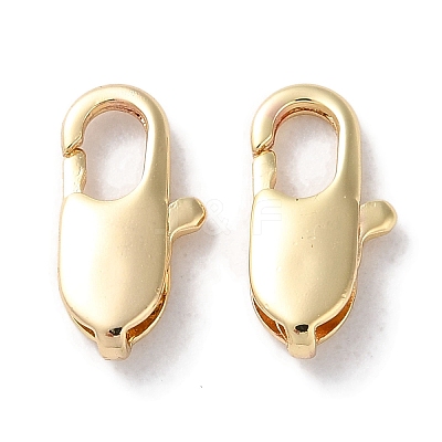 Rack Plating Brass Lobster Claw Clasps KK-F090-23LG-01-1