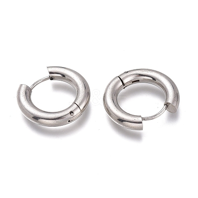 Tarnish Resistant 201 Stainless Steel Huggie Hoop Earrings EJEW-O095-05-26-1