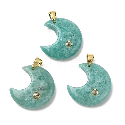 Natural Amazonite Pendants G-A297-02G-11-1