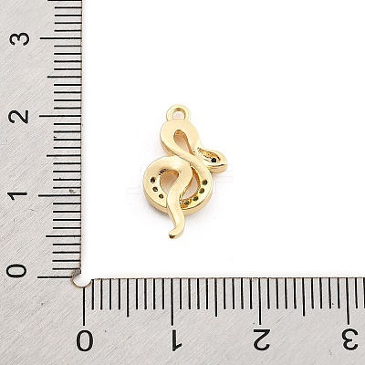 Brass Micro Pave Cubic Zirconia Pendants KK-M321-01F-G02-1