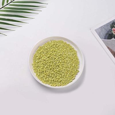 6/0 Opaque Colors Lustered Round Glass Seed Beads X-SEED-A012-4mm-122-1
