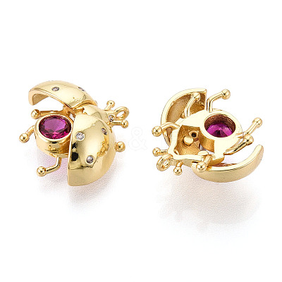 Brass Micro Pave Cubic Zirconia Charms KK-N265-20G-1