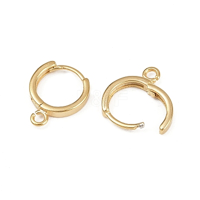 Brass Hoop Earring Findings KK-P310-26B-G-1