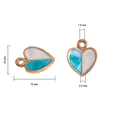 Alloy Enamel Pendants ENAM-CJ0001-28-1