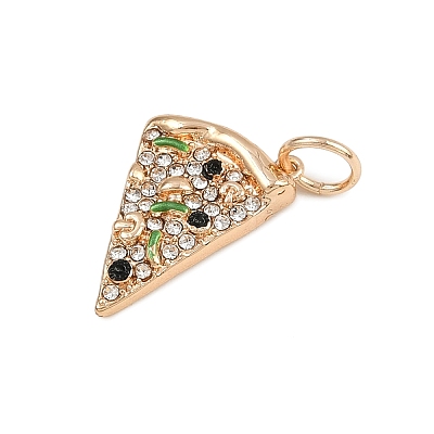 Brass Rhinestone Pendants KK-B145-02G-03-1