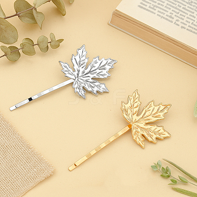 8Pcs 2 Colors Iron & Alloy Hair Bobby Pins PHAR-HY0001-13-1