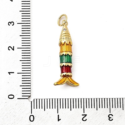 Rack Plating Brass Pendants KK-A268-23G-1