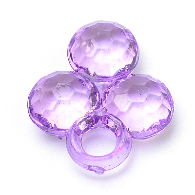 Transparent Acrylic Pendants TACR-S144-53-1