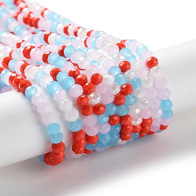 Glass Beads Strands EGLA-A034-M4mm-41-1