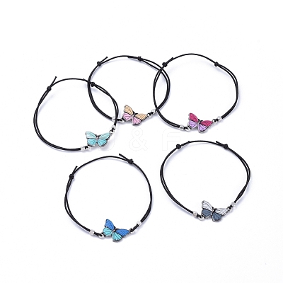 Adjustable Elastic Cord Bracelets X-BJEW-JB05284-M-1