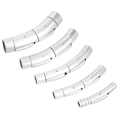 304 Stainless Steel Bayonet Clasps STAS-UN0020-06P-1
