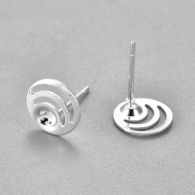 304 Stainless Steel Ear Stud Components STAS-G187-08S-1