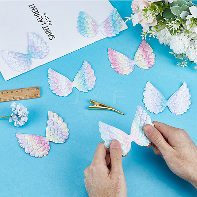 40Pcs 4 Colors Angel Wing Shape Sew on Patches Applique FIND-GF0005-44-1