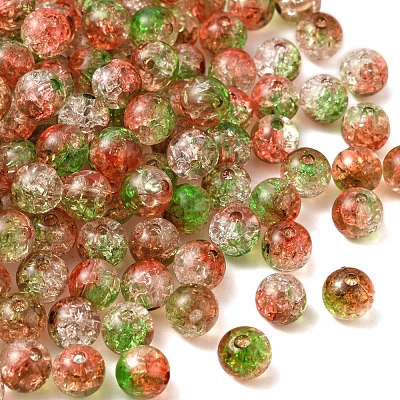50G Transparent Crackle Acrylic Beads CACR-YW0001-01C-1